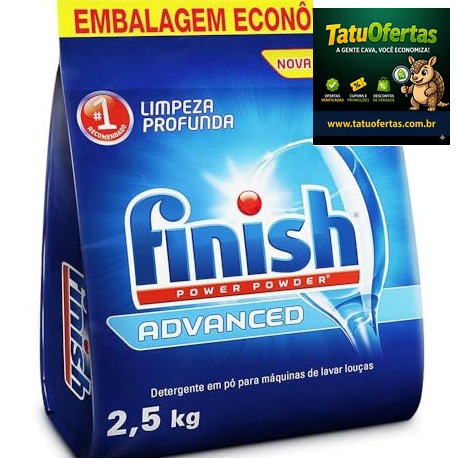 🔵 Finish Power Powder Advanced Detergente para Lava Louças em Pó 2,5kg | #Amazon
❌ R$ 146,59
✅ R$ 9