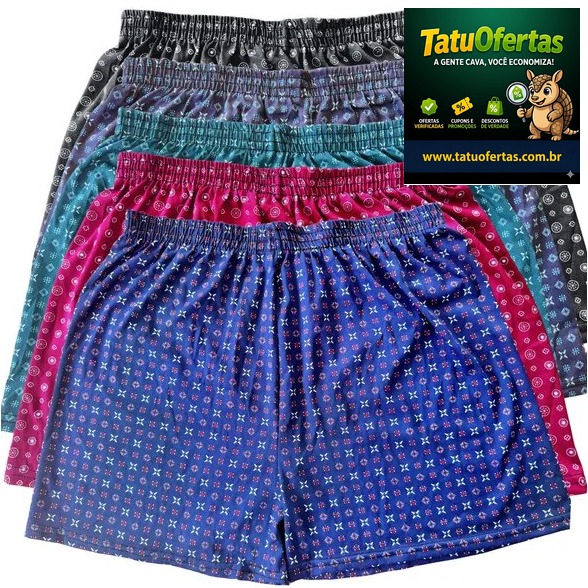 🟡 Kit 5 Cueca Samba Canção Short Masculino Pijama Conforto | #MercadoLivre
❌ R$ 49,99
✅ R$ 35,85 co