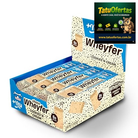 🔵 +Mu Chocowheyfer Proteico Sabor Cookies - Display com 12 unidades - 300g | #Amazon
❌ R$ 87,88
✅ R