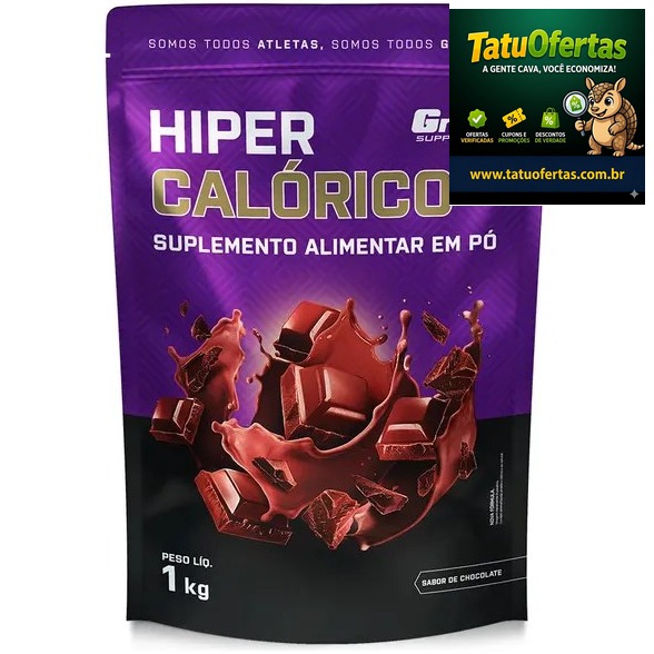 🟡 Hipercalórico 1kg Growth Supplements - Sabor Chocolate | #MercadoLivre
❌ R$ 99,90
✅ R$ 65,92 com 