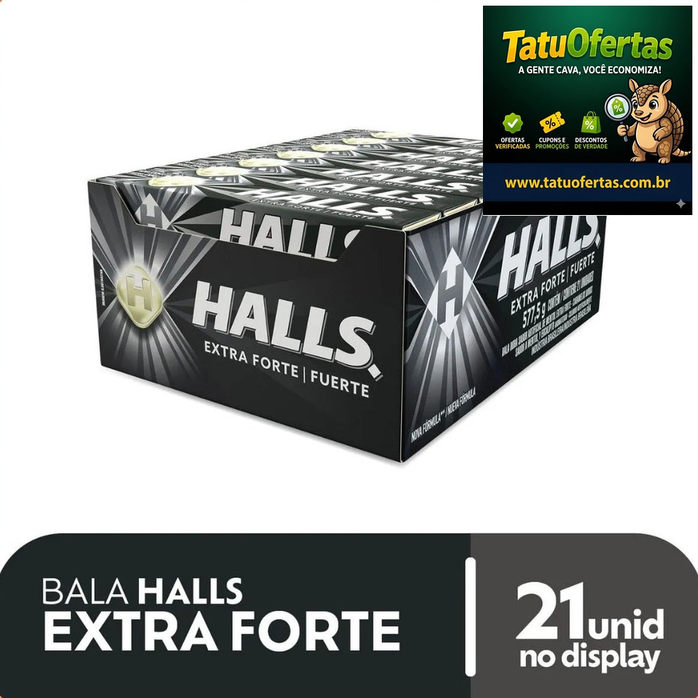 TÁ BARATO DEMAIS 💰
🟠 58% OFF | Drops Halls 21un Mdlz Extra