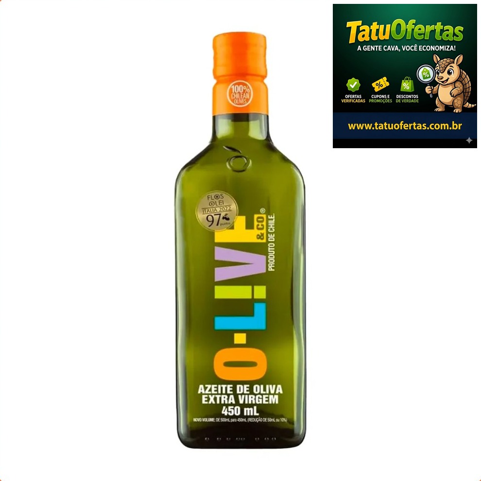 CORRE APROVEITAR 🏃
🟠 60% OFF | Azeite de Oliva Extra Virgem O-LIVE 450ML Embalagem Vidro | #Shopee
