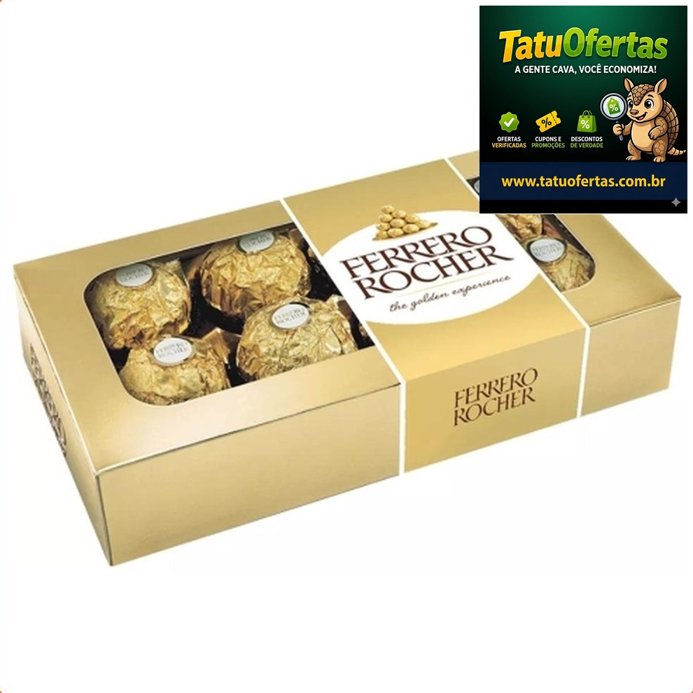 CORRE APROVEITAR 🏃
🟠 56% OFF | Bombom Ferrero Rocher Com 8 Unidades | #Shopee
❌ R$ 38,19
✅ R$ 17,0