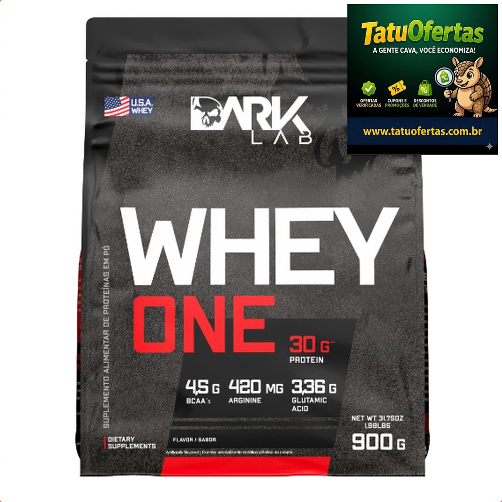 VALE MUITO A PENA 🤯
🟠 60% OFF | Whey Protein One Refil 900g Dark Lab - Proteina com BCAA, Glutamin