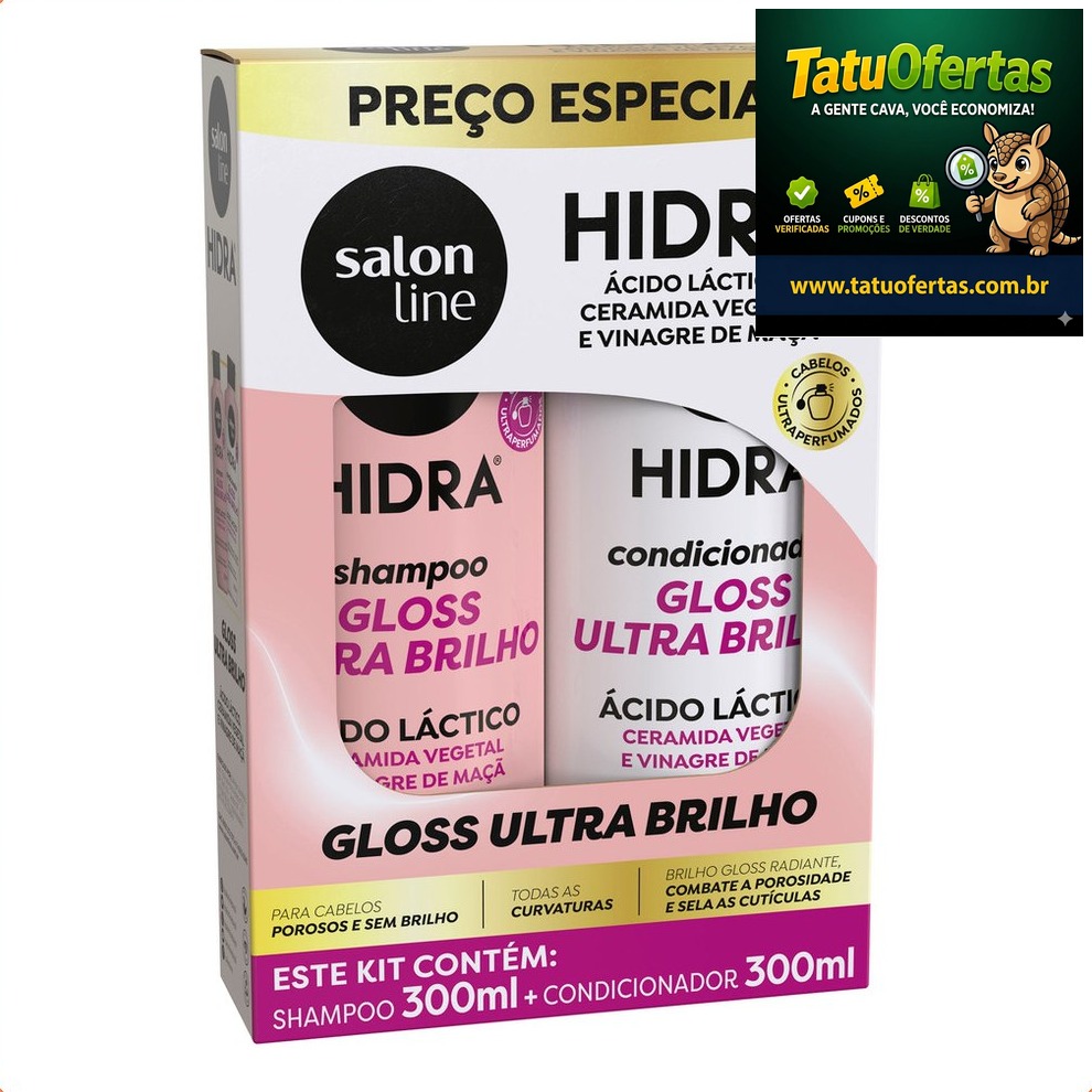 CORRE APROVEITAR 🏃
🟠 58% OFF | Kit Shampoo + Condicionador