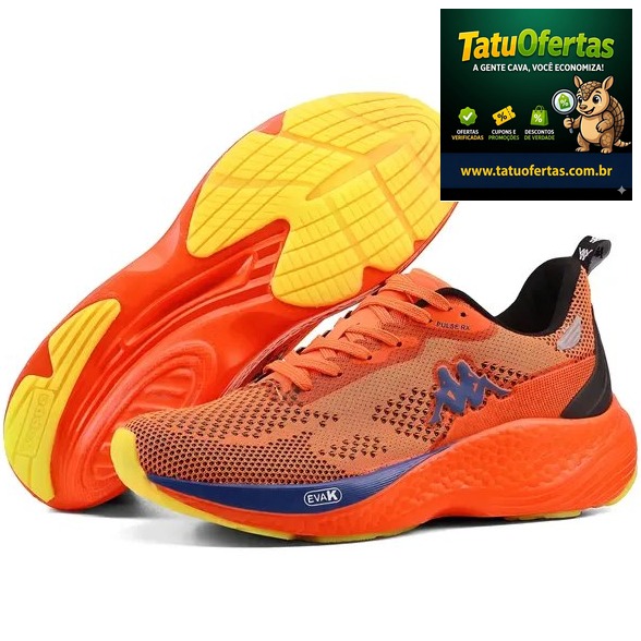 🟡 Tênis Kappa Pulse Rx Unissex Corrida Conforto | #MercadoLivre
❌ R$ 289,99
✅ R$ 119,99 com cupom
�