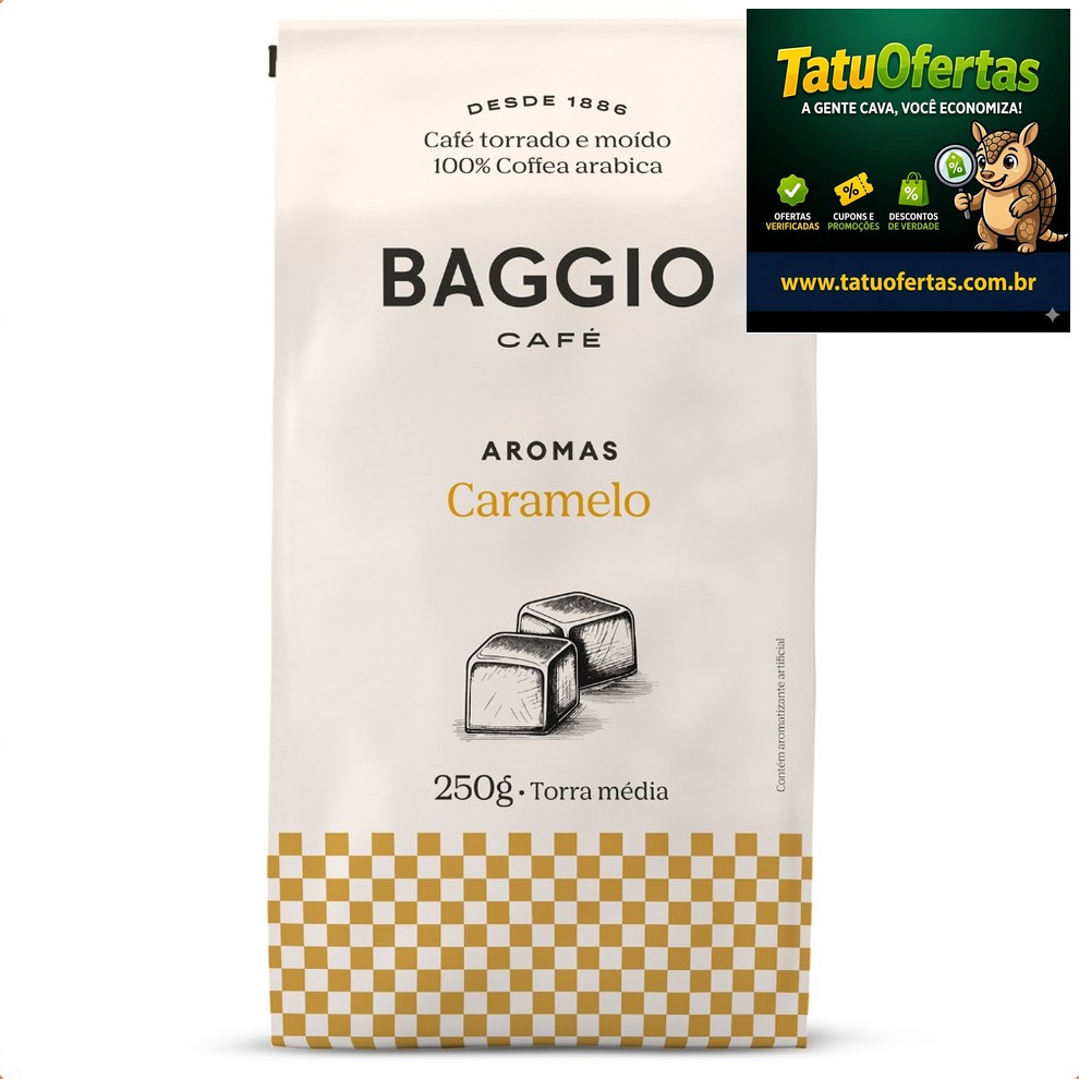 🟠 50% OFF | Baggio Café - Café Torrado e Moído Aromas Caramelo 250g | #Shopee
❌ R$ 41,32
✅ R$ 20,66