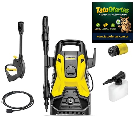 🔵 Kärcher Lavadora de Alta pressão Prática Black, 1500 PSI/Libras, 1400W, 300L/h com Aplicador de D