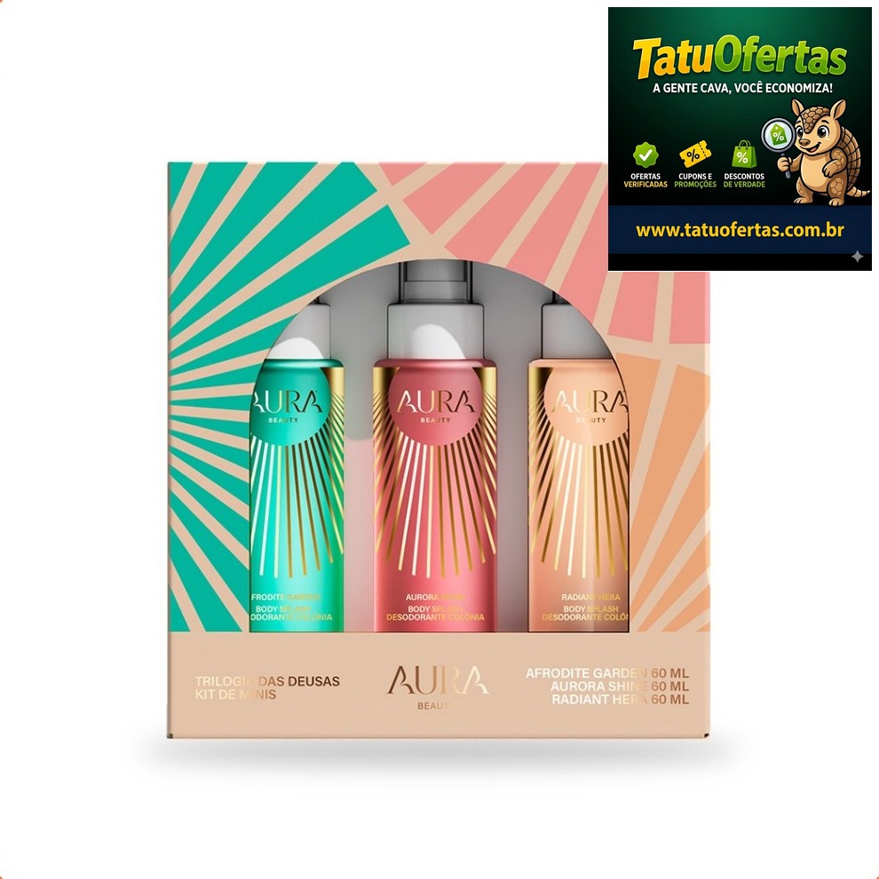 TÁ BARATO DEMAIS 💰
🟠 64% OFF | Kit Mini Body Splash - Tril